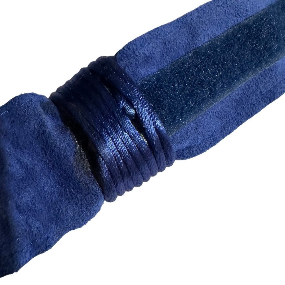 Vintage Bellissimo Royal Blue Braided Stone Women’s Belt - Picture 10 of 11